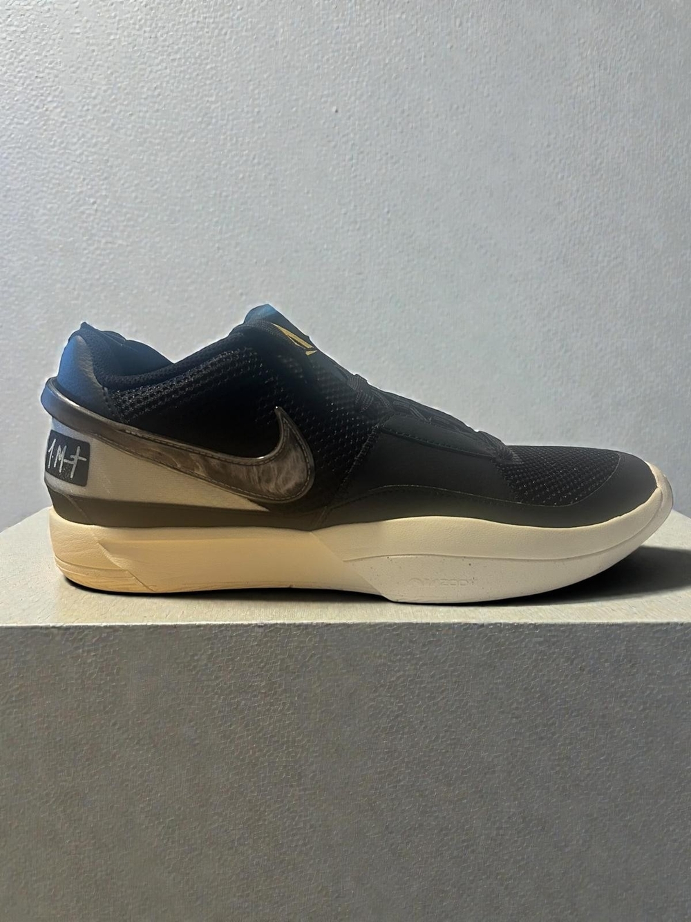 Nike Ja 1 Smoke Men’s Black and Cream Low-Profile Sneaker